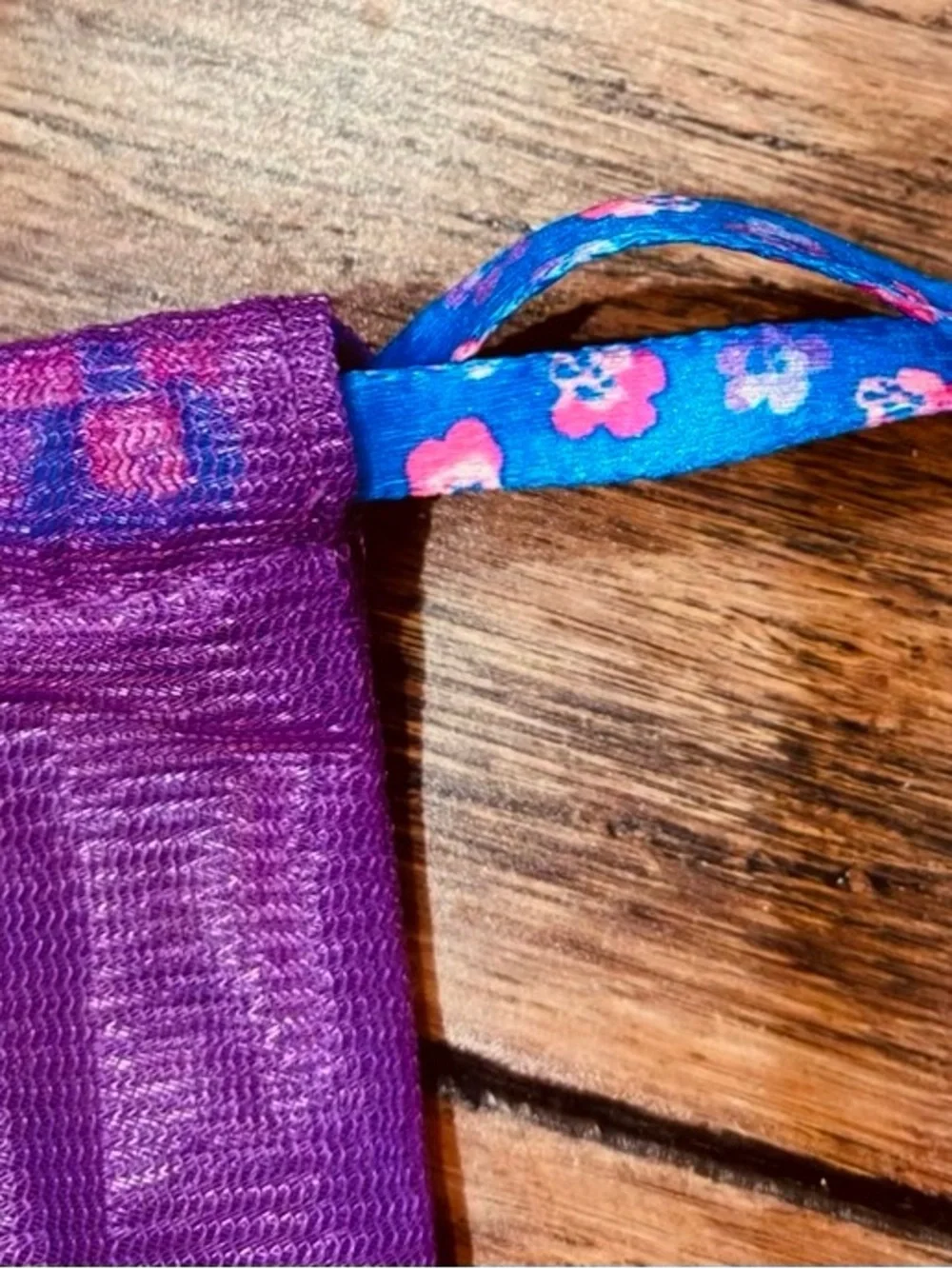 IPSY Glam Purple & Floral Mesh Cosmetic Bags